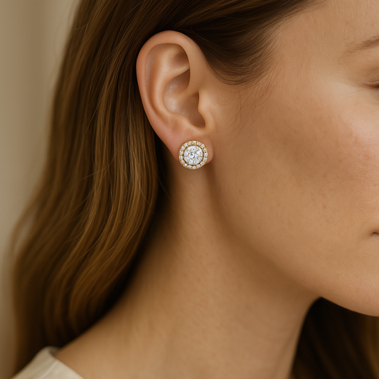 Halo Brilliant Studs