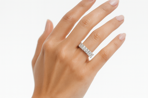 Emerald Diamond Eternity Ring