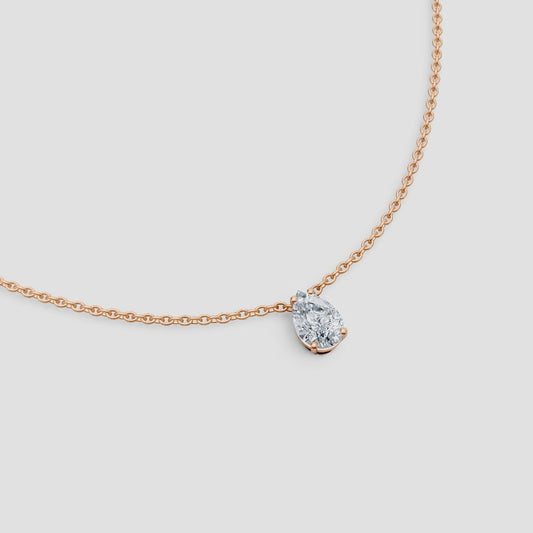 Pear Diamond Necklace