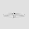 Single Emerald Diamond Bracelet