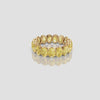 Oval Yellow Diamond Eternity Ring