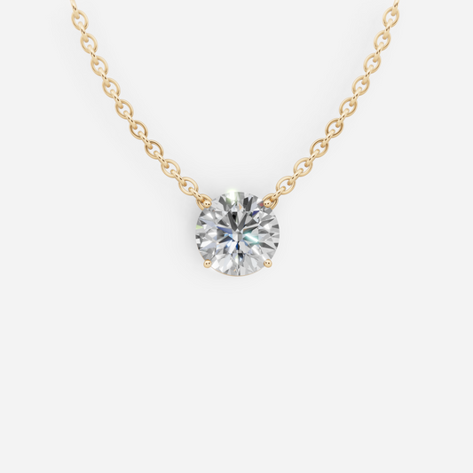 Brilliant Solitaire Diamond Necklace