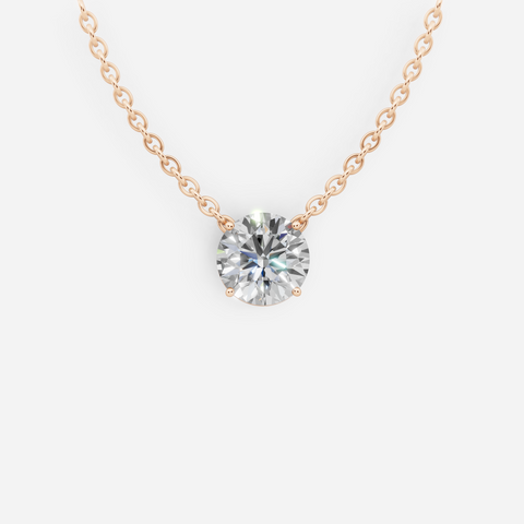 Brilliant Solitaire Diamond Necklace