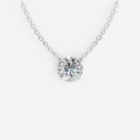 Brilliant Solitaire Diamond Necklace
