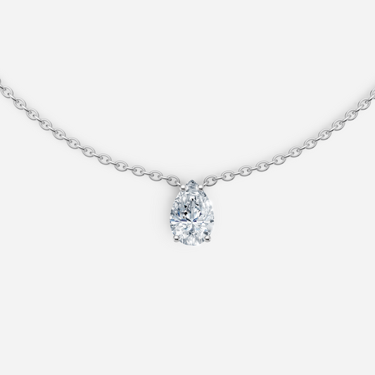 Pear Diamond Necklace